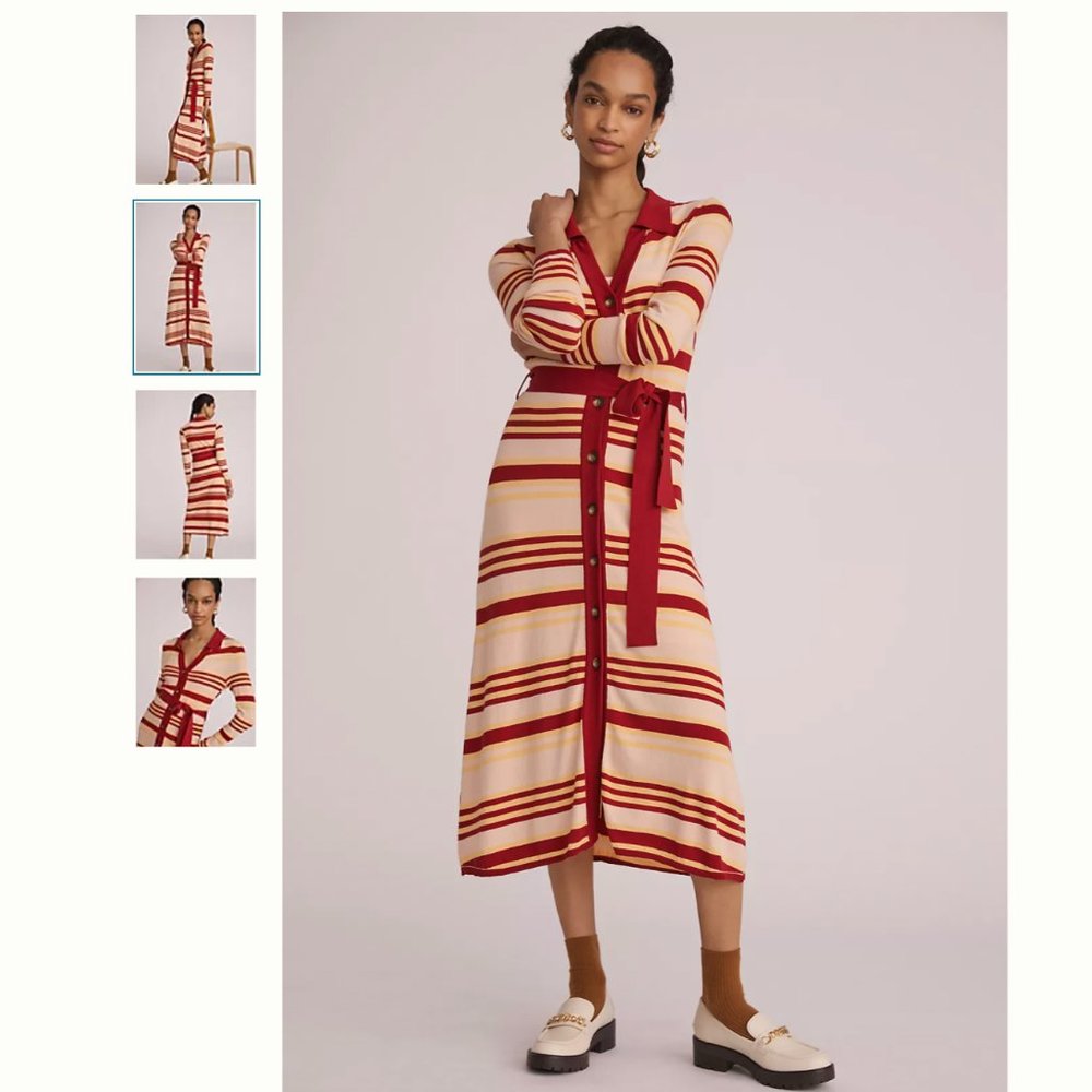 Anthropologie Maeve Sweater Maxi Shirtdress - NWT - Sold out online